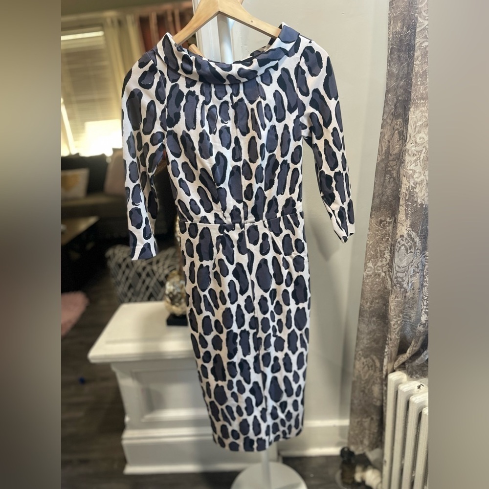 Boden Marisa Leopard Print Dress Size 2R - Picture 10 of 10